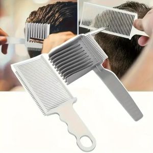 🔥Ready Stock🔥2PCS Fade Comb Blending Flat Top Hair Cutting Comb Barber Hair Comb Men Fade Brush Hair Clipper Combs Salon Hairdresser Tool