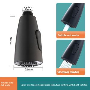 FEIZHUXIANSEN | Pull-down Extensible Splash-proof Water Spout Head