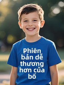 Áo Thun Ngắn Tay Cho Trẻ Em In Hình Phiên Bản Dễ Thương Hơn Của Bố Áo Thun Cổ Tròn In Họa Tiết Thông Thường Dành Cho Bé Trai Và Bé Gái Thích Hợp Để Mặc Hàng Ngày Cho Cả Gia Đình