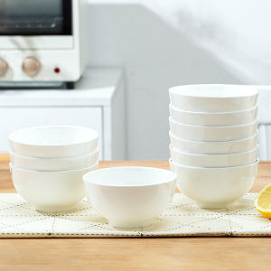 Jingdezhen Pure White Bone China Round Soup Bowl for Dining