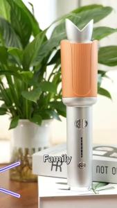 Wireless curling iron with 30 second fast heating negative ion hair care gloss easily placed in makeup bag essential for holiday travel