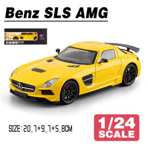 LEO 1:24 Mercedes Benz SLS Diecast Model Car Alloy Cars Toys Collection Gift For Kids Boy Girl