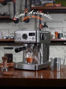 HiBREW 20Bar Semi Automatic Espresso Coffee Machine Temperature Adjustable 58mm Portafilter Cold/Hot Coffee Maker Metal Case H10A