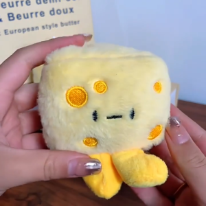 Bag Charm Cute / Gantungan Kunci Boneka Keju Cheese Plush Toy Keychain