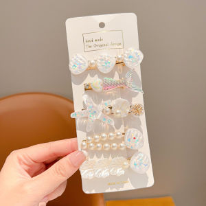ENEN | Mermaid Princess Style Childrens Hair Clip Ocean Series Non-harmful Decorative Adornments