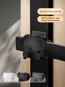 MONLEYTA | German Silicone Door Stop No Drilling New Model Bathroom Door Stop Quiet Operation Windproof Handle Absorption Floor Mounted