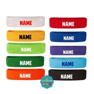 Baby & Kids Basketball Sports Headbands: Customize Names & More