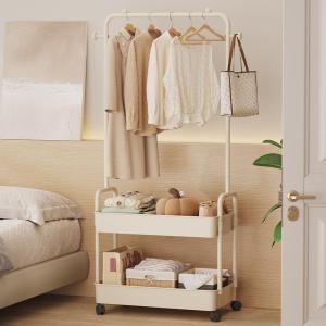 Multifunctional Mobile Storage Clothes Rack