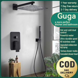 GUGA Shower Set 304 Stainless Steel High Quality Rain Head Bathroom Shower