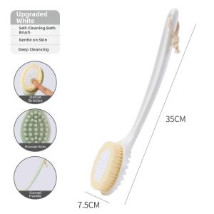 Soft Long-Handle Bath Scrubber for Body Exfoliation Grace