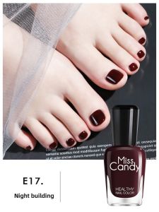 Miss Candy | Health Promoting White Revealing Peelable Quick Drying Toe Nail Polish 15ml