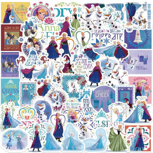 Disney | 60 Miếng Dán Chống Thấm Nước Disney Frozen Kawaii Công Chúa Elsa Graffiti Đề Can Cho Vali Tự Làm Sổ Lưu Niệm Điện Thoại - Hoạt Hình Dễ Thương
