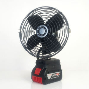 พัดลมไฟฟ้าโลหะสำหรับแบตเตอรี่ BOSCH อุปกรณ์ตกปลา ปิกนิก แคมป์กลางแจ้ง USB พร้อมไขควง อุปกรณ์บ้านและสวน