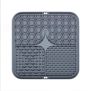 Slow Feeding Pet Bowl with Mat Anti-choking Silicone Lick Plate Suction Bowl Soft Rubber Small Dog Food Basin Puppy