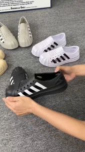 SHINESTAR รองเท้าแตะกีฬาชาย2025 3สีสับ! BLACK/WHITE/YELLOW UltraLight 300g ระบายอากาศ3D ใช้ได้ทั้งฟิตเนส-สระน้ำ-日常