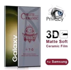 CERAMIC SPY SAMSUNG KHUSUS LAYAR LENGKUNG S8 S8+ S9 S9+ S10 S10+ S10 5G S20 S20+ ULTRA S21 S22 S23 PLUS NOTE 8 9 10 10+ 20 ultra anti gores tg pelindung layar screen guard protector privacy anti intip Tempered glass