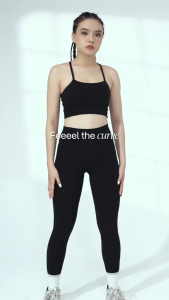 [TẶNG TẤT CỔ TRUNG]Quần Legging nữ cạp cao thể thao Ribbed Yoga Mềm MịnTôn Dáng - Coolmate Women