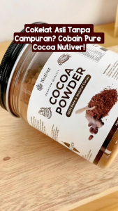 Nutiver | Cocoa Powder | Cocoa Powder Premium 100% Cokelat Bubuk | Coklat Bubuk 220 Gram | Cocoa Powder Tanpa Gula | Chocolate Powder