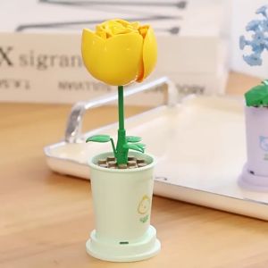 AI-M344 Mainan Edukasi DIY Florist Tanaman Pot Building Block Nano Bricks / Balok Susun Pot Bunga