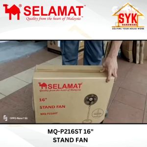 SYK SELAMAT MQ-P216ST 16" Industrial Stand Fan Kipas Berdiri Murah Kipas Angin Berdiri Kipas Stand