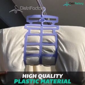 Multifunction Adjustable Pillow Drying Hanger Laundry Rack Doll Cushion Wardrobe Storage Bags Double Hook Clothes