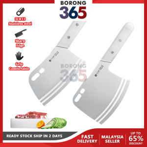 [1PC] Borong365 Chef Knife Kitchen Knife Pisau Besar Pisau Daging Bone Chopper Knife Cleaver Kitchen Utensils