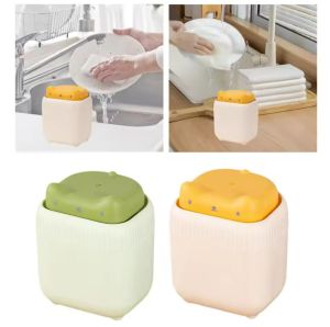 【XZxinzhan】Little Cat Soap Dispenser Bottle For Detergent Liquid Kitchen Dish Soap Dispenser Kitchen Sponge Dispenser Manual Soap Pump