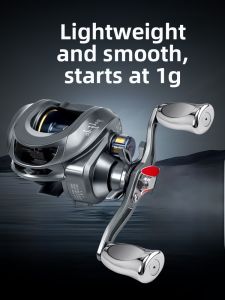 Xiwali Golf DC Waterdrop Wheel Baitcasting Fishing Reel Anti-Break Line Double Brake Universal Black Road Lure Fishing Line Reel