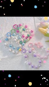 🔥【ส่งปะเก็น】🔥สีอะคริลิคคริสตัลแฟชั่นน่ารักน่ารักสายโทรศัพท์หวานดอกไม้ขนาดเล็กห่วงโซ่โทรศัพท์กรณีโทรศัพท์จี้กระเป๋าพวงกุญแจหูฟังกระเป๋าตกแต่งลูกปัดโซ่รักลูกปัดกระเป๋าตกแต่งโทรศัพท์มือถือพร้อมหูฟังอุปกรณ์เสริมจี้เพื่อป้องกันการสูญเสีย