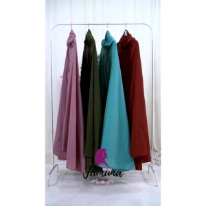 (Gratis Sejadah) Mukena Travel Mini Parasut Korea 2In1 Muri