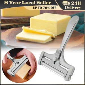 ❤️【Same Day Delivery】Aluminum Alloy Cheese Slicer Adjustable Thickness Cheese Butter Cutter with Wire for Soft and Semi-Hard Cheeses Kitchen Gadgets LZC-Cheese-Grater