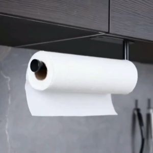 ที่ใส่กระดาษชำระแบบติดผนัง สแตนเลส ไม่ต้องเจาะ กันสนิม ใช้ในห้องน้ำได้ดี HE0130