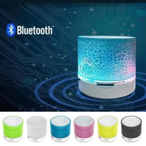 Mini Bluetooth Speaker Wireless Loudspeaker Crack LED Support SD Card USB Subwoofer Portable MP3 Music Sound Column For Laptops