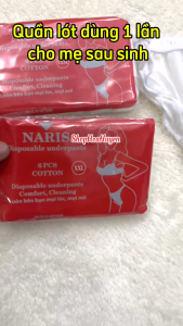 Combo 30 chiếc Quần lót giấy vải cotton mỏng dùng 1 lần cho mẹ sau sinh Hàng loại 1  Size  To