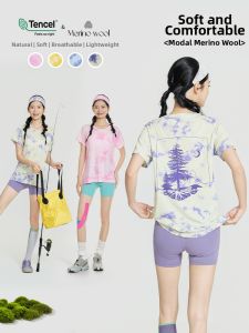 Moisture Wicking Loose Fit Short Sleeve Yoga T-Shirt