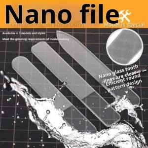 Nasedal Nano Glass Polishing File Washable Sanding Grinding Buffing Tool for Gundam Scale Model DIY Hobby Nail Repair Manicure