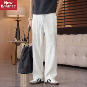 NEW BOLUNE | Quần Tây Mỏng Flax Dễ Thương Đùi Thẳng