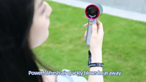 Mini Fan 4000mAh High Speed Handheld Fan Pocket Fan 10x Enhanced Wind Power LED Display Long Lasting Battery#XFS05