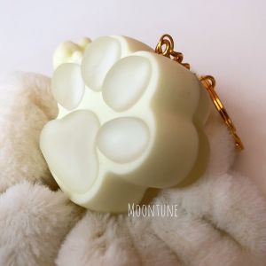 [PRE ORDER] ♡ 𝕄𝕥 🌼Yellow Pastel🌼Resin Cat Paw Aesthetic Ins Minimalist Shaker Keychain 猫爪滴胶 滴胶猫爪 滴胶流沙猫爪
