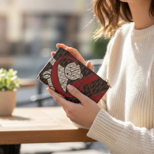 CH Autumn/Winter Fashion Multi functional Card Clip Multi color Elegant Simple Color Convenient Packaging Box Womens Wallet