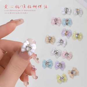 Nail Art Online Sensation Heart Bowknot Crystal 2022 New Arrival Sailor Moon Resin Pile Rhinestone Color Gem Ornament