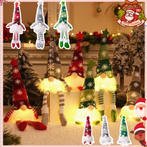 Christmas Dwarf Doll Glowing Doll Faceless Doll Elf Home Decoration New Year Christmas Gifts