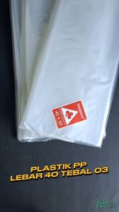 Plastik PP Lebar 40 Tebal 03 40x50 40x60 40x70 Kantong Plastik Bening Laundry