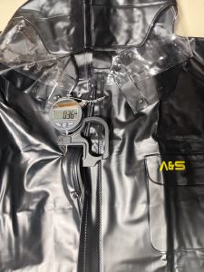 Jas Hujan ASV & A&S Karet Rubber GRADE A Versi 1 Karet PVC Full Rubber Anti Rembes - Mantel Mantol Pria Wanita Dewasa