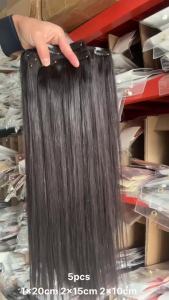 ZZHAIR 100% Brazilian Human Remy Hair Extensions 16"-24" 5Pcs Set 180g-200g Five Piece Clips In 1x20 2x15 2x10 Natural Straight