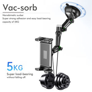 2025 New Hot Dashboard Tablet Holder for Car Suction Car Mount With for All 7"-15" Pad Tablet and 4" - 7"Straight Panel Phone