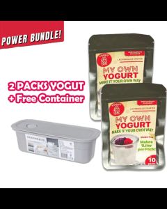 YOGUT My Own Greek Yogurt Starter Pack of 10pcs DIY Yogurt  Cold Brew Fermentation 5 kinds of Bacteria Homemade Probiotics Lactic Acid Bacteria Powder