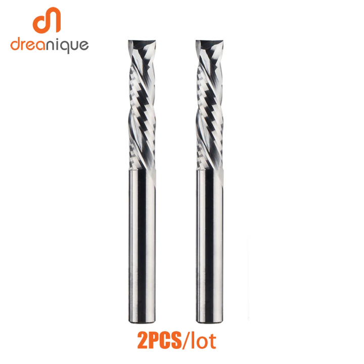 Two Flute Compression Up/Down Cut Spiral Router Bit CNC Solid Carbide End Mill