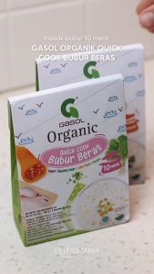 Gasol Organic Quick Cook Bubur Makanan Bayi MPASI Organik Ayam