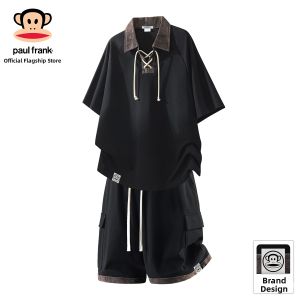 Paul Frank | Retro Tie Design Lightweight Loose Fit Summer Casual Sport Set